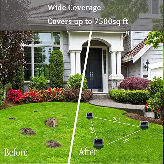 Mole Repellent 2Pack Ultrasonic Solar-1