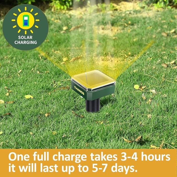 Mole Repellent 2Pack Ultrasonic Solar-3