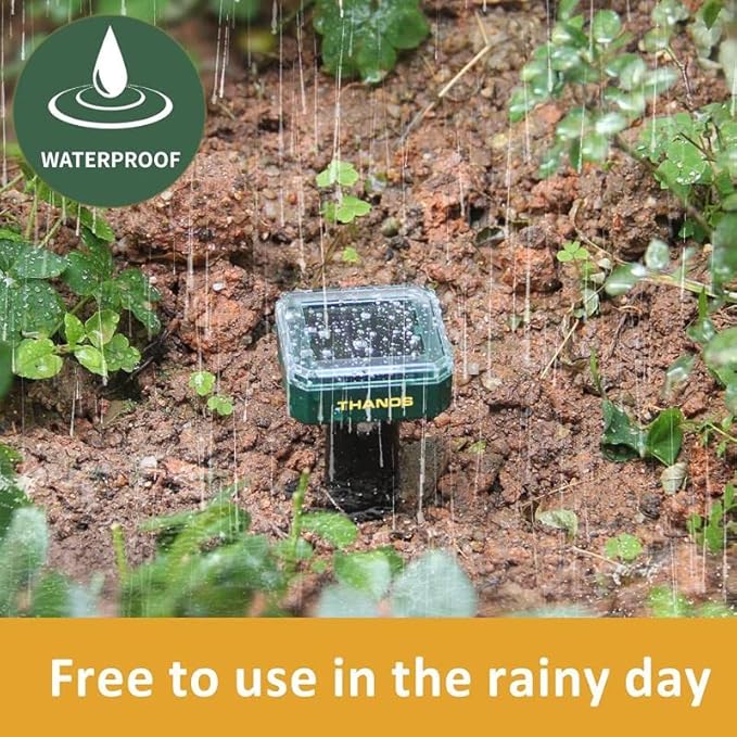 Mole Repellent 2Pack Ultrasonic Solar-5