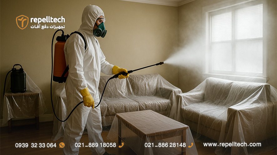 بعد از سمپاشی خانه چه باید کرد؟