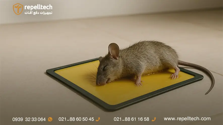 کشتن موش با چسب